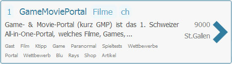 GameMoviePortal auf Stadtbranche.ch