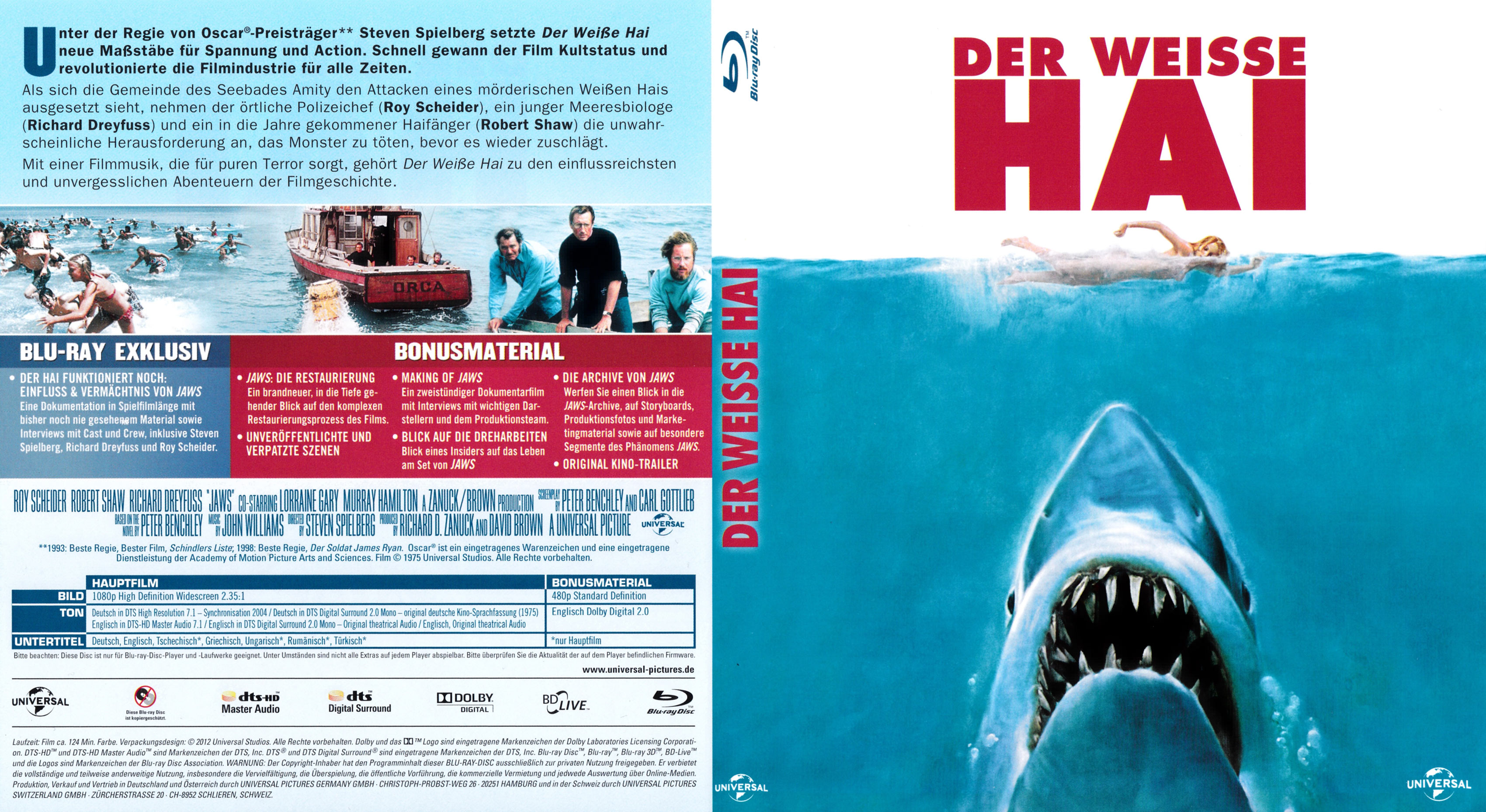 Der Weisse Hai Blu-ray-Cover