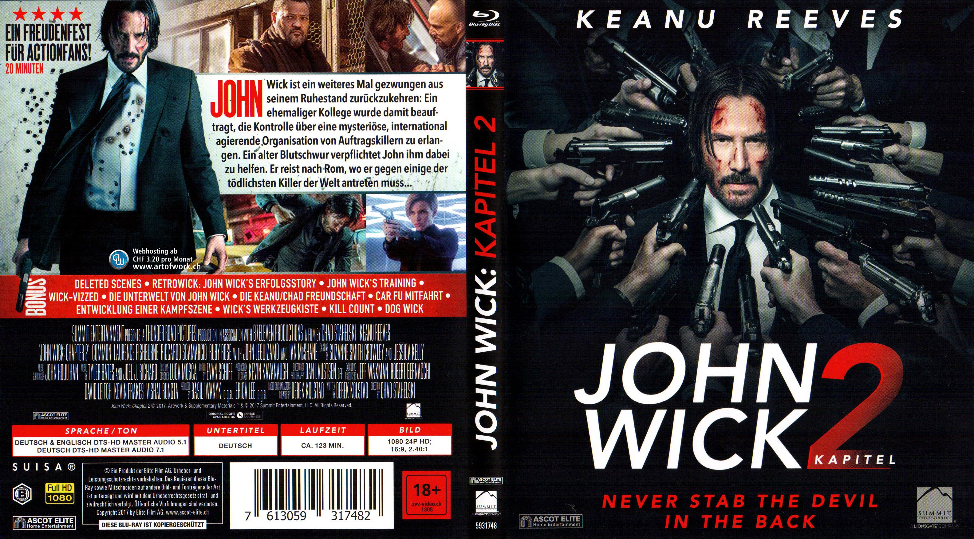 John Wick: Kapitel 2 Blu-ray-Cover